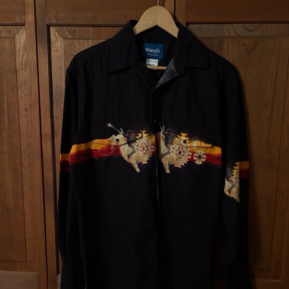 Vintage Wrangler Pearl Button Down - Picture 1 of 4